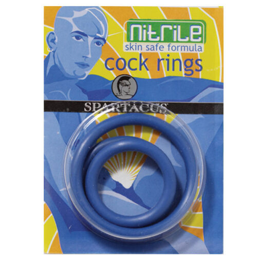 Nitrile Cock Ring Set (Blue-3)