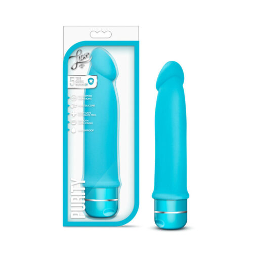 Luxe Purity Silicone Vibrator Blue