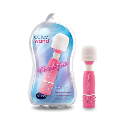 Play with Me Cutey Wand Mini Vibrator Pink