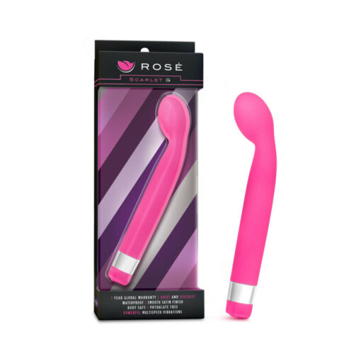 Rose Scarlet G Slimline G-Spot Vibrator Pink