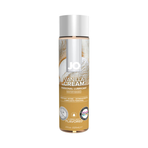 JO H2O Vanilla Cream Flavored Water-Based Lubricant 4 oz.