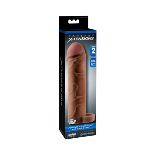 Fantasy X-tensions Perfect 2 in. Extension With Ball Strap Brown