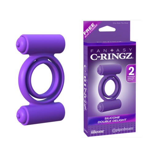 Fantasy C-Ringz Ironman Duo-Ring Cockring & Ballstretcher Black