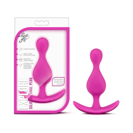 Luxe Explore Silicone Anal Plug Pink