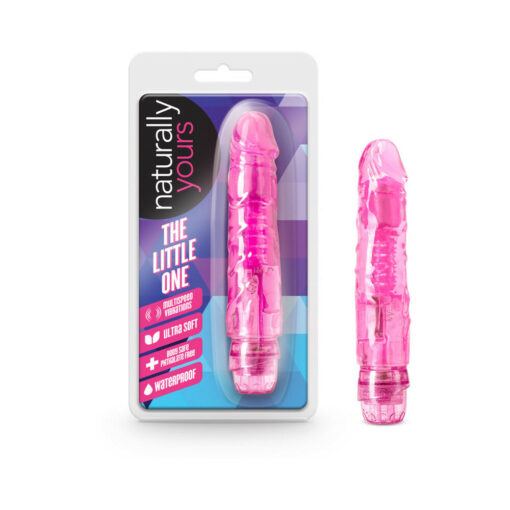 Naturally Yours The Little One Realistic 6.7 in. Vibrating Dildo Pink