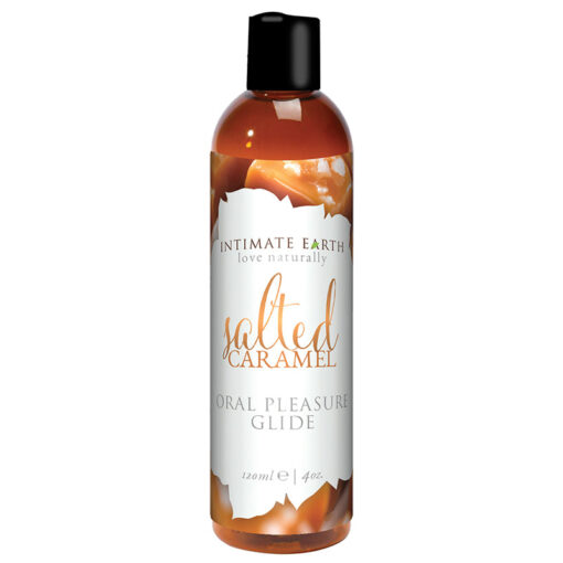 Intimate Earth Sea Salt Caramel Flavored Glide 120 ml-4 oz