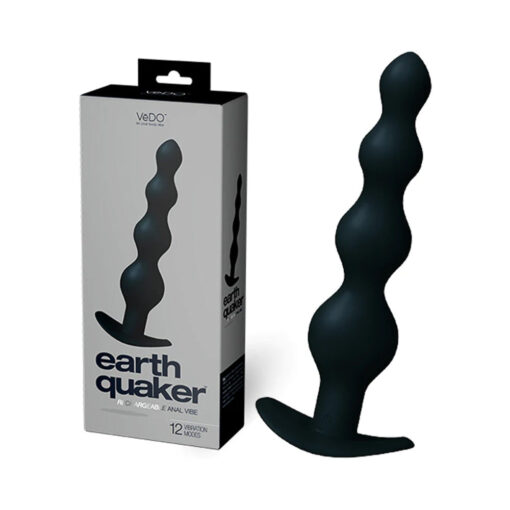 VeDO Earth Quaker Anal Vibe - Just Black - Men's