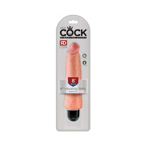 Pipedream King Cock 8 in. Vibrating Stiffy Realistic Dildo Beige