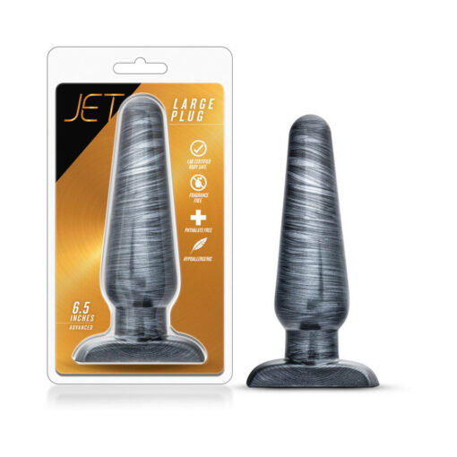 Jet Large Plug Carbon Metallic Black