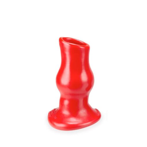 OxBalls Pig Hole Deep-1, Hollow Plug, Small, Red