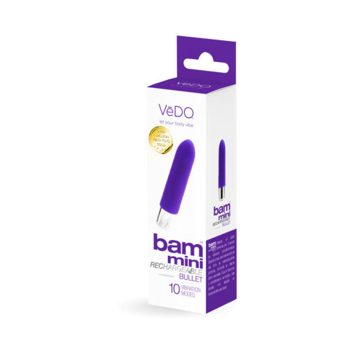 VeDO Bam Mini Rechargeable Bullet Vibe - Indigo