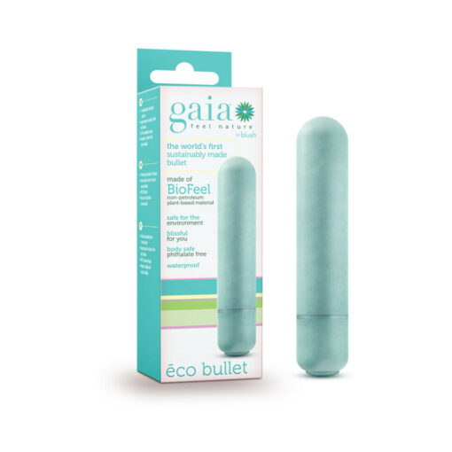 Gaia Eco Bullet Single-Speed Vibrator Aqua