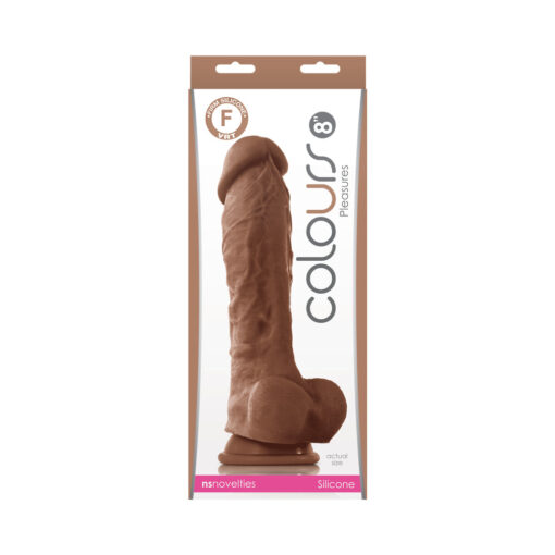 Colours Pleasures 8 in. Dildo Brown