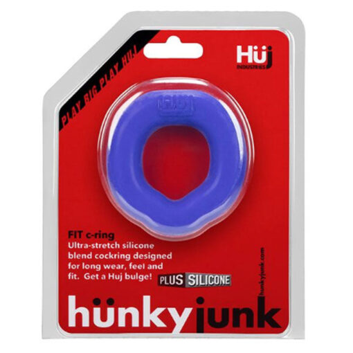 Hunkyjunk FIT ergo c-ring, cobalt