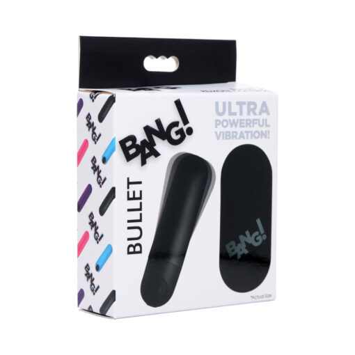 BANG! Vibrating Bullet with Remote Control Black