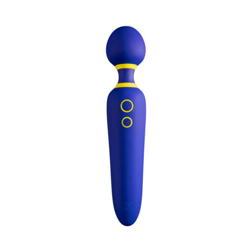 ROMP Flip Rechargeable Silicone Wand Massager Blue