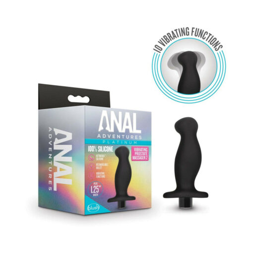 Anal AdventuresPlatinum Silicone Rechargeable Vibrating Prostate Massager 02