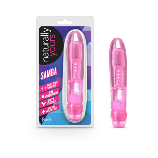 Naturally Yours Samba Slimline Vibrator Pink