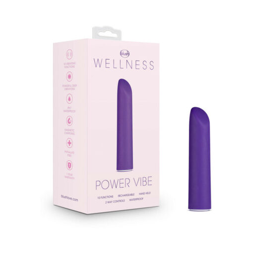 Wellness Power Vibe Rechargeable Bullet Vibrator Purple