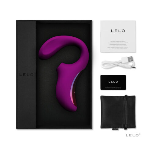 LELO ENIGMA Suction Dual Stimulator Deep Rose