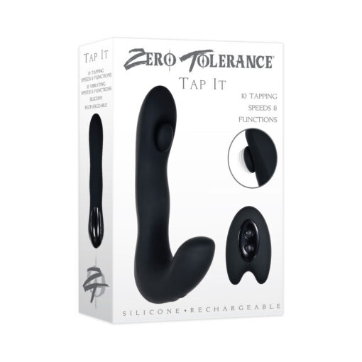 Zero Tolerance Tap It Remote-Controlled Tapping Vibrating Prostate Massager Black