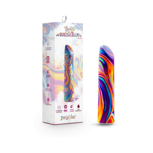 Limited Addiction Psyche Power Vibe Rechargeable Bullet Rainbow