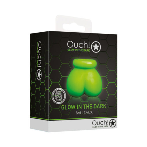 Ouch! Glow in the Dark Ball Sack Testicle Sling Neon Green