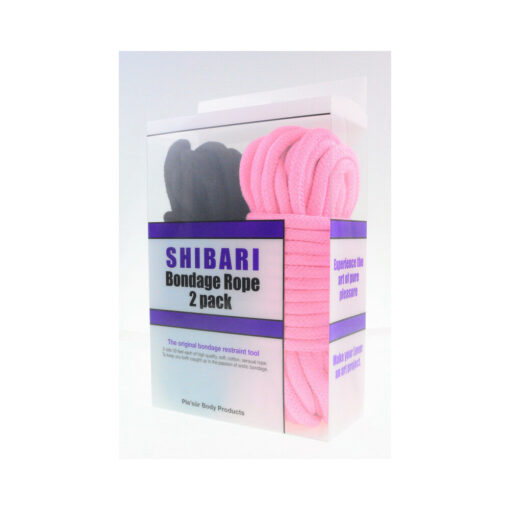 Ple'sur Pink & Black 10 m - 33 ft. Rope Kit 2-Pack