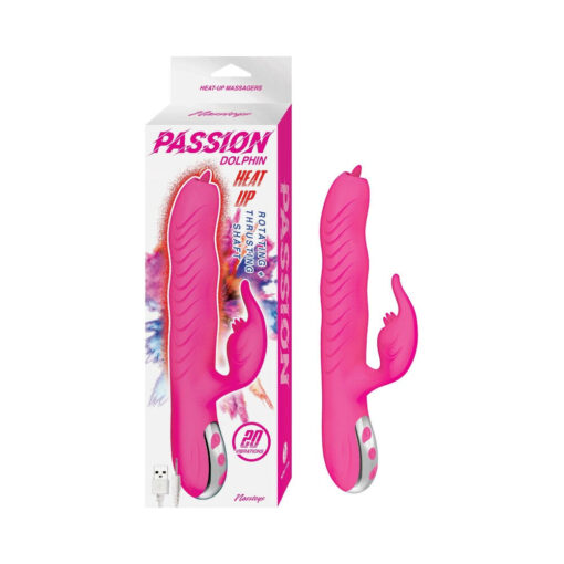 Passion Dolphin Heat Up Dual Stimulator Pink