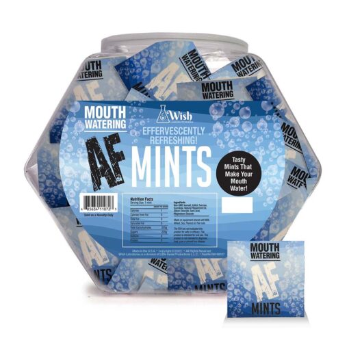 Mouth Watering AF Effervescent Mints 100-Piece Fishbowl Display