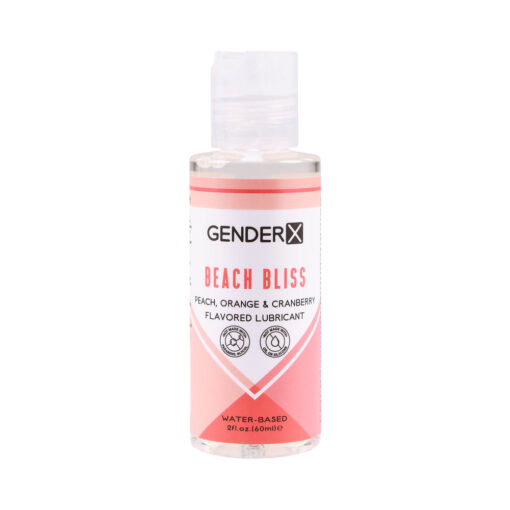 Gender X Beach Bliss Peach, Orange & Cranberry Flavored Water-Based Lubricant 2 oz.