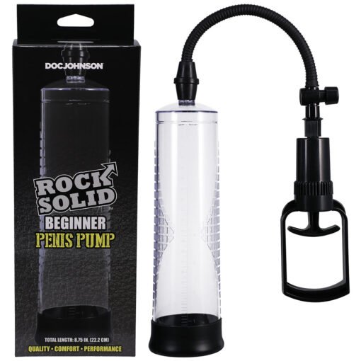 Rock Solid Beginner Penis Pump Black-Clear