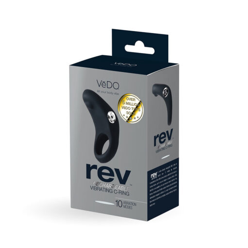 VeDO Rev Rechargeable Vibrating C-Ring Black