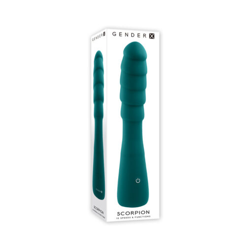 Gender X Scorpion Rechargeable Silicone Vibrator Teal