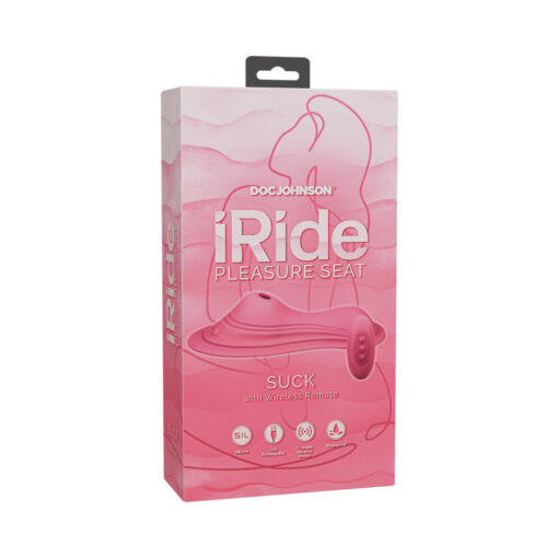 iRide Pleasure Seat Suck Rechargeable with Wireless Remote Dusty Pink