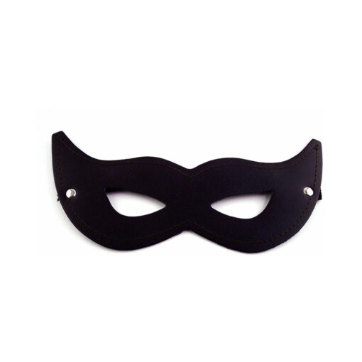 Rouge Leather Cat Mask Black