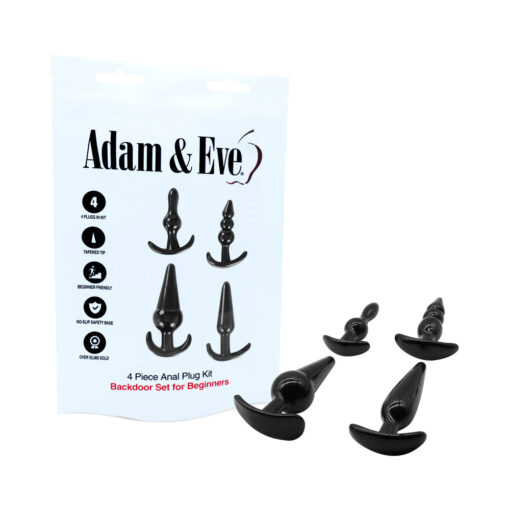 Adam & Eve 4-Piece Anal Plug Kit (Bag)