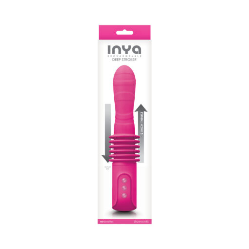 INYA Deep Stroker Rechargeable Thrusting Vibrator Pink