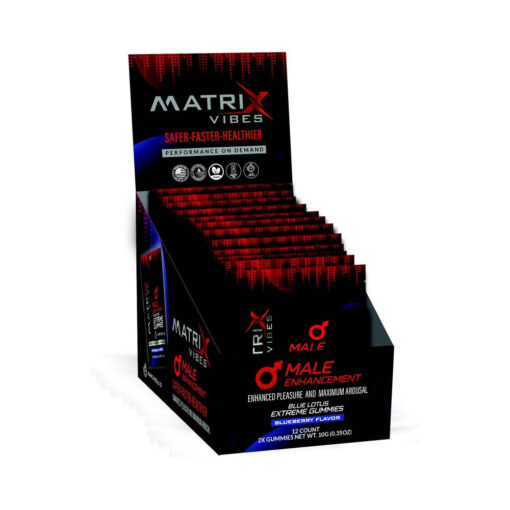 Matrix Male Enhancement Extreme Gummies Blueberry 2-Pack 24-Piece Display