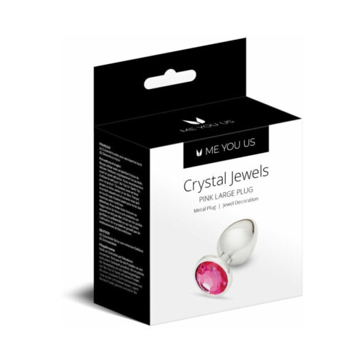 Me You Us Crystal Jewels Metal Plug Pink L