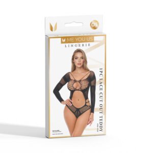 Me You Us Lace Cut Out Teddy O/S
