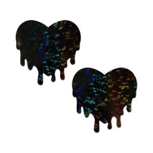 Pastease Melted Heart Pasties Black