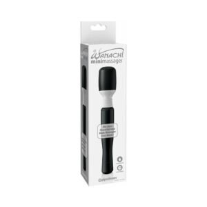 Mini Wanachi Waterproof Massager Flexible Silicone Wand Vibrator Black