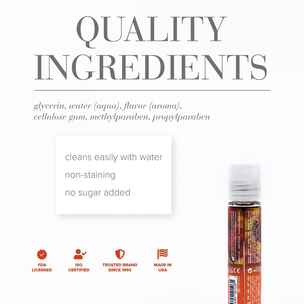 JO H2O Peachy Lips Flavored Water-Based Lubricant 1 oz. - Image 2