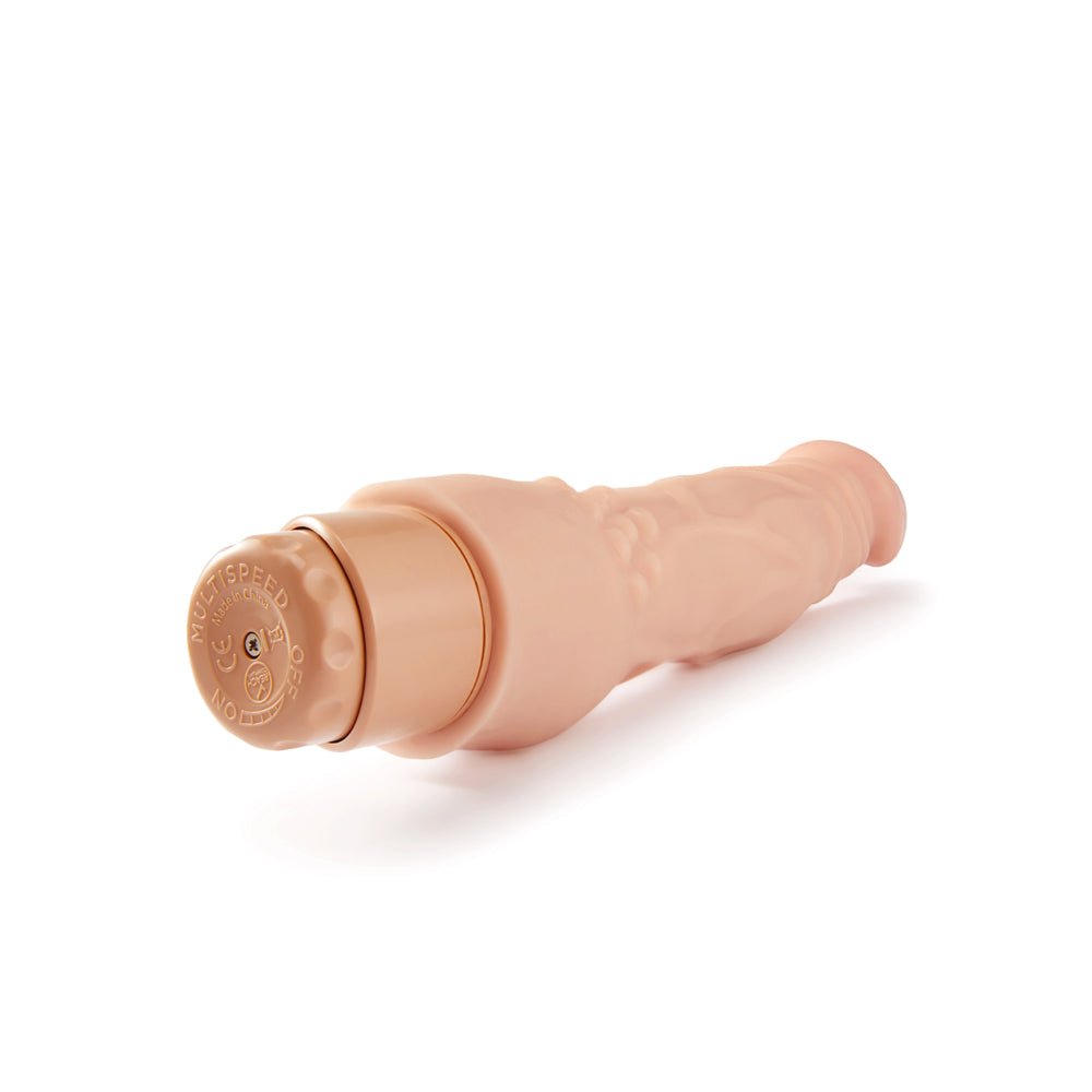 Dr. Skin Cock Vibe 4 Realistic 8 in. Vibrating Dildo Beige - Image 6