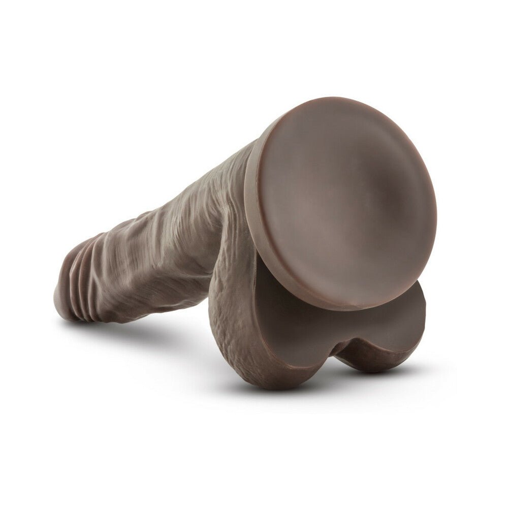 Dr. Skin Stud Muffin Realistic 8.5 in. Dildo with Balls Brown - Image 5