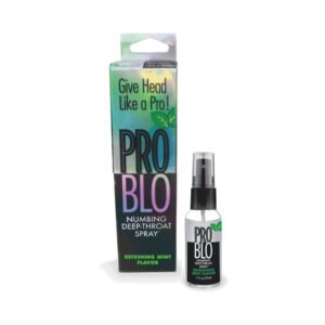 Little Genie ProBlo mint flavored spray bottle with matching retail box
