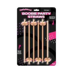Boobie Straws (Flesh Color) 6Pk.
