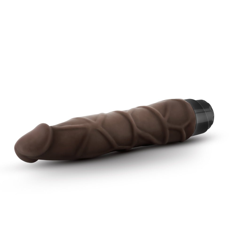 Dr. Skin Cock Vibe 1 Realistic 9 in. Vibrating Dildo Brown - Image 5