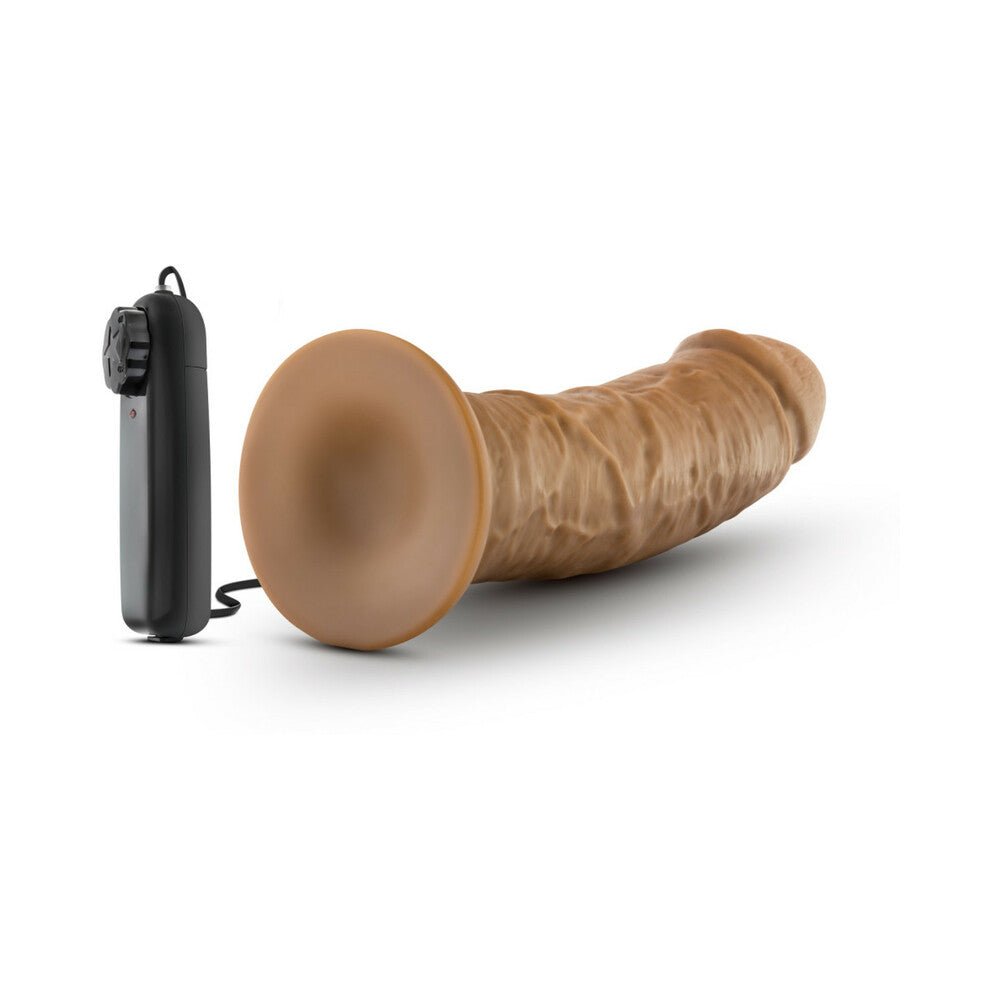 Dr. Skin Dr. Joe Realistic 8 in. Vibrating Dildo Tan - Image 4